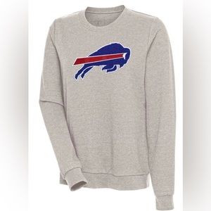 LIKE NEW Womens Antigua Crewneck Buffalo Bills Chenille Logo Sweatshirt